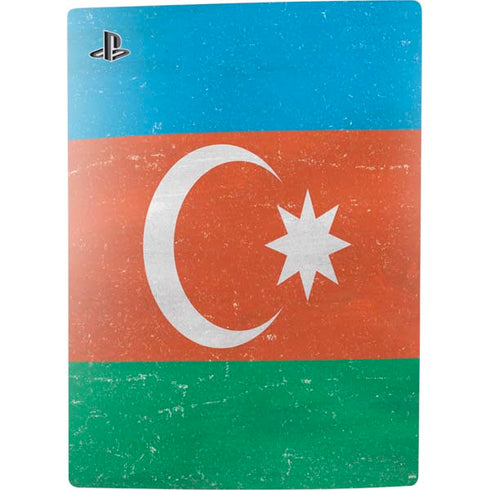 Azerbaijan Flag Distressed PS5 Digital Edition Console Skin